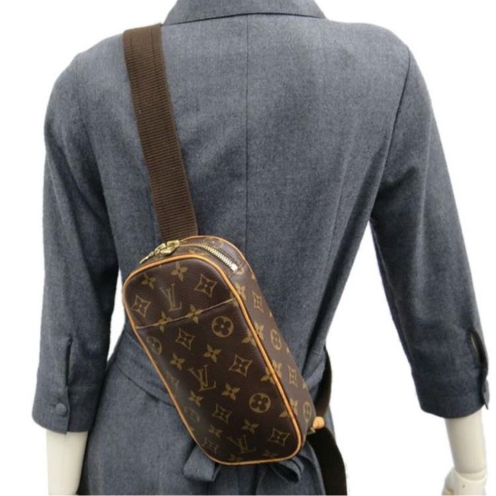 LOUIS VUITTON MONOGRAM POCHETTE GANGE BUM BAG CROSSBODY
